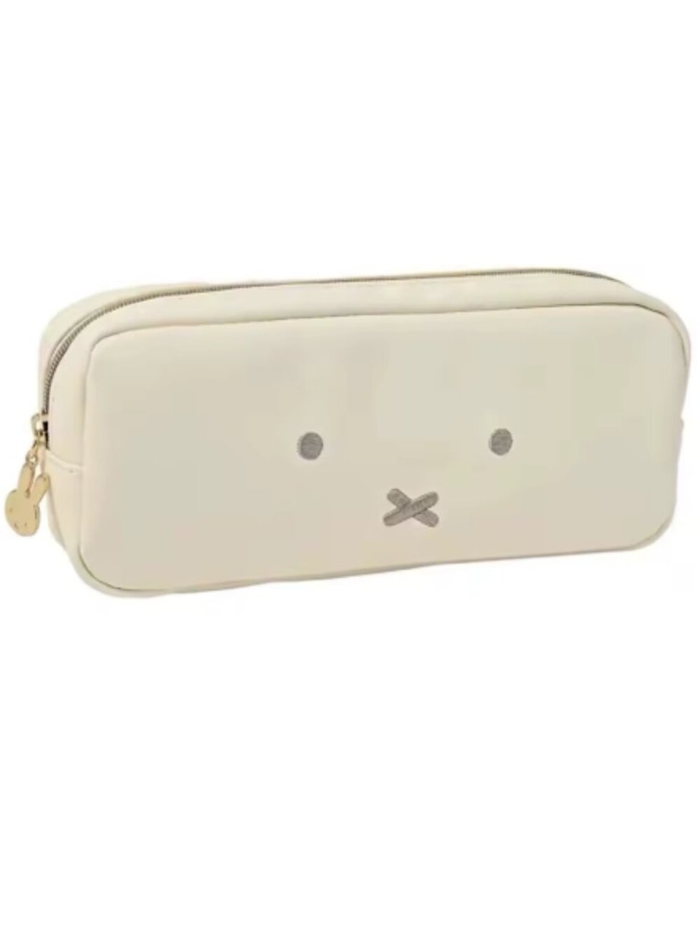 Cute Miffy Cream Zip Pouch Makeup Organizer Cosmetic Storage Bag Pencil Case NWT